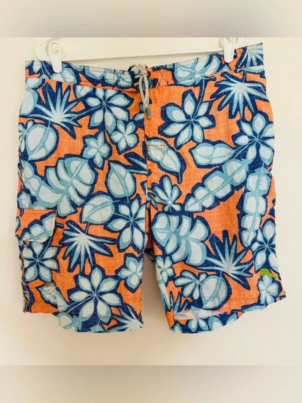 LOT OF 2 Tommy Bahama Mens Swim Trunks Size XL Tropical Leaf Geometric Shorts